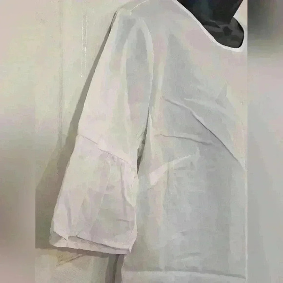 White cotton blouse, Izod, sz s/p - Picture 13 of 14